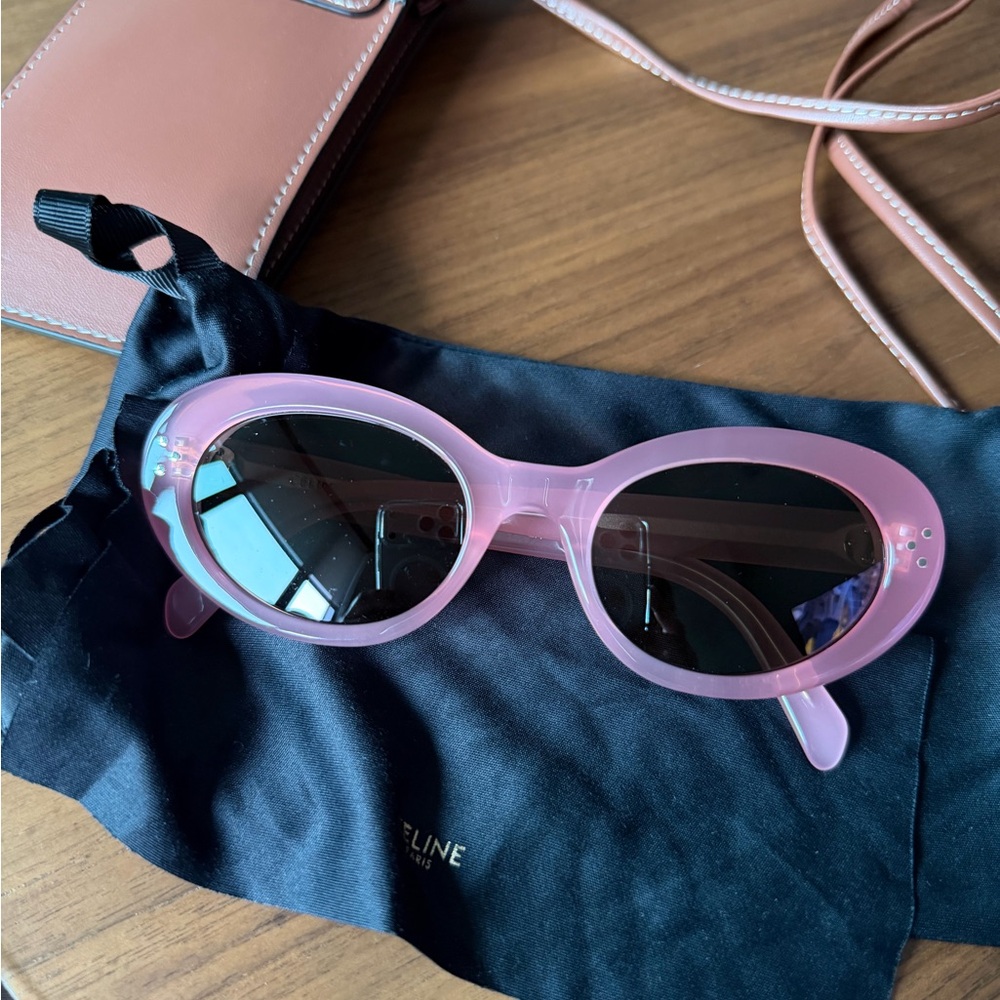 Celine pink cat eye sunglasses